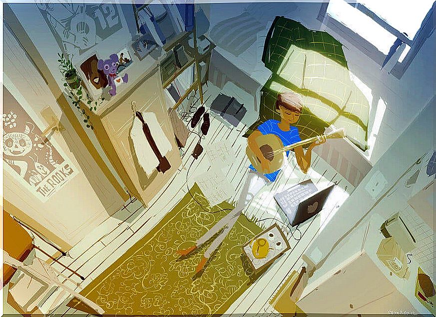 man-in-room-guitar