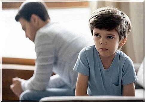 Child ignored by his father.